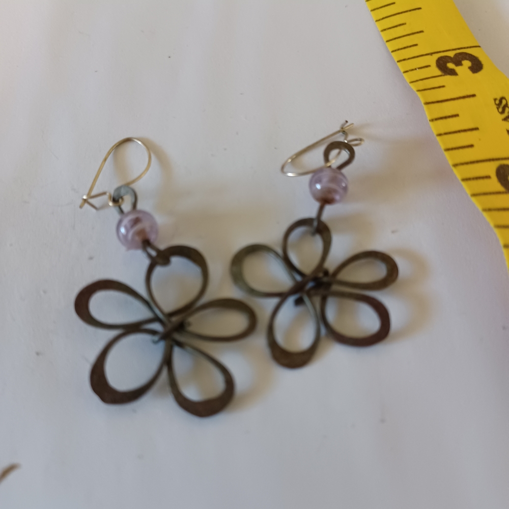 Elegant Floral Drop Earrings